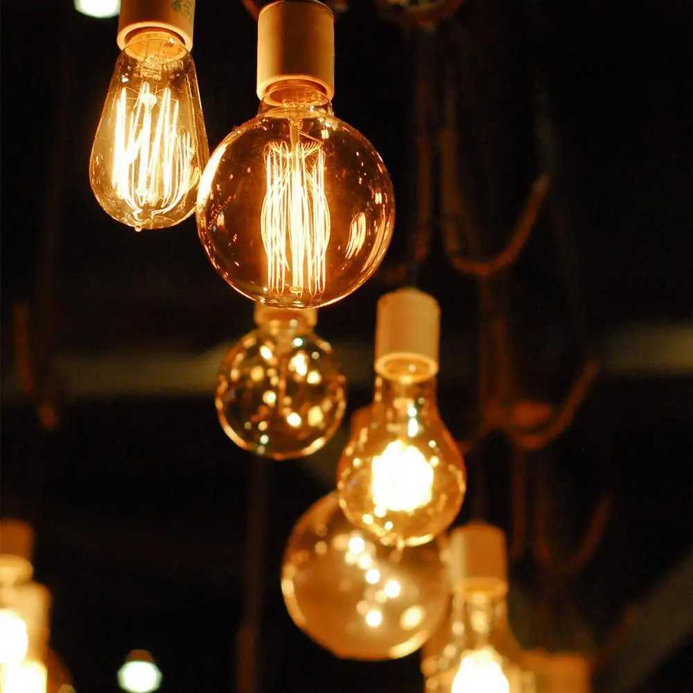 Retro Vintage Edison Bulb E27 40w 220v Ampoule Vintage Bulb Edison Lamp Filament Incandescent Light Bulb Retro Lamp Indoor Decor H260310