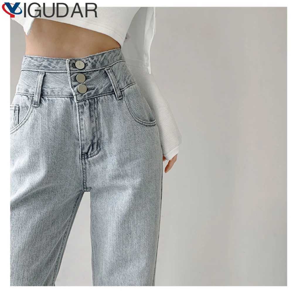 Casual Fashion Women Jeans Straight Leg Denim Bottom Y2K Harajuku Boyfriend Long High Waist Baggy Jean Fall Pants women Mujer M260310