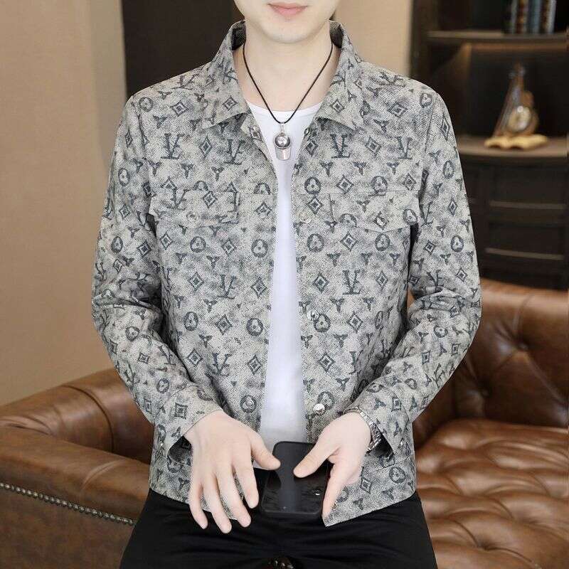 New Trendy Jacket Men, Casual With A Turn-Down Collar, 2025 Fashion Brand Top, Stylish For Spring And Autumn, Slim Fit, High Quality Asia Size
