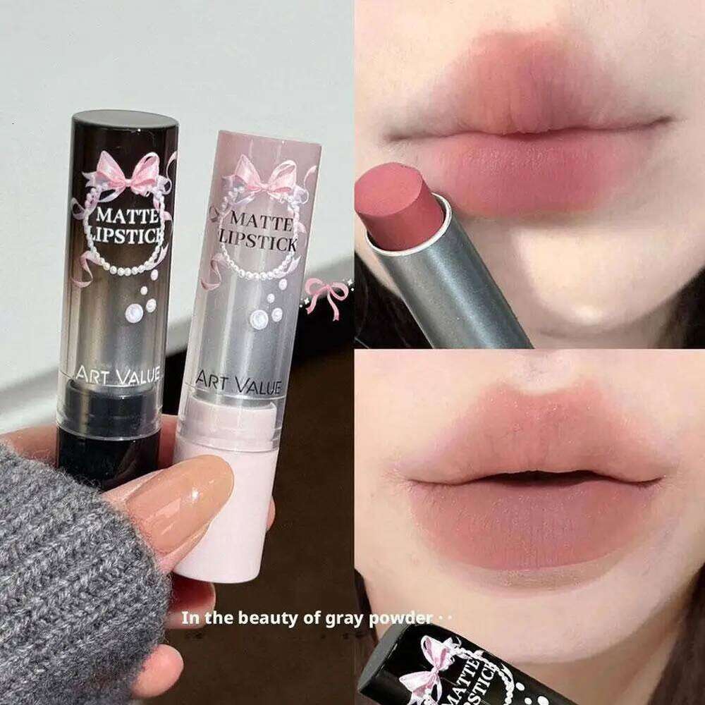 Moisturizing Velvet Matte Lipstick Mousse Long Waterproof Light Natural Warm Brown Toned Lip Tint Make Up Z260310