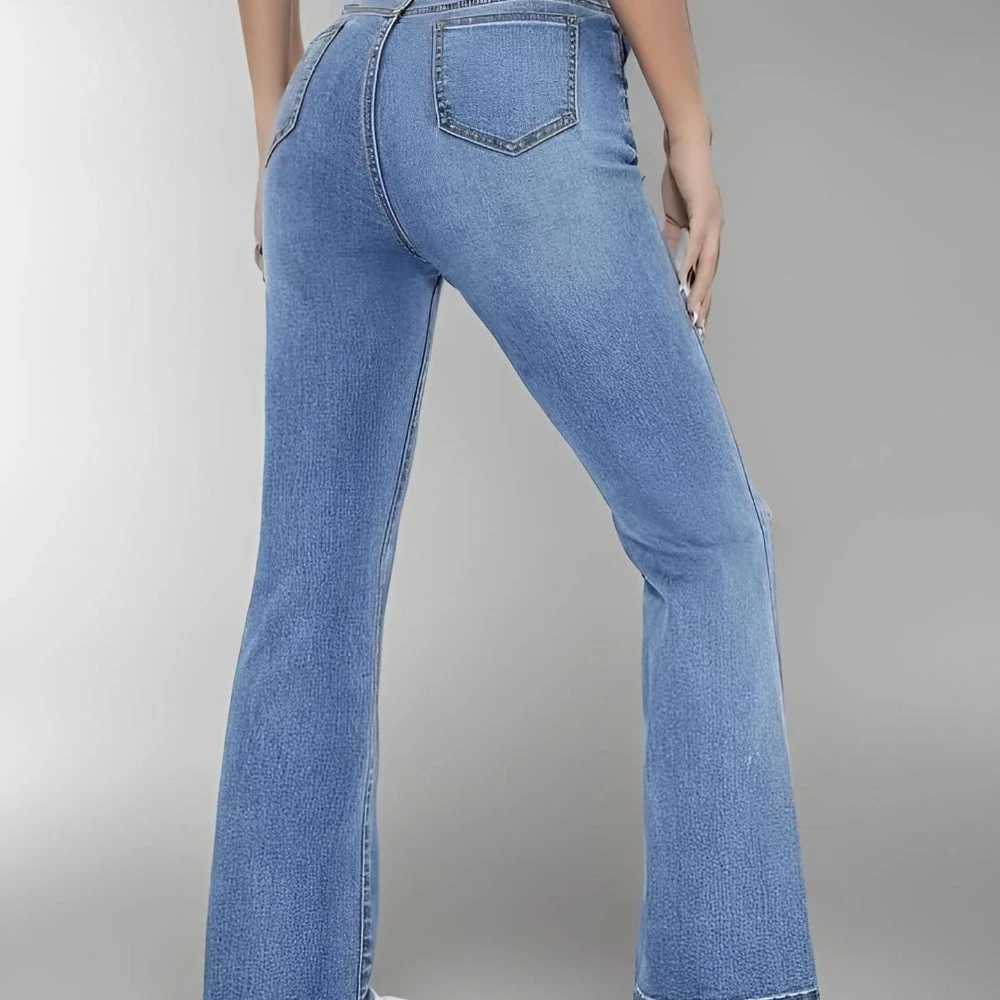 New womens hot jeans slimming European and American style casual versatile high waist washed Denim trousers for women M260310