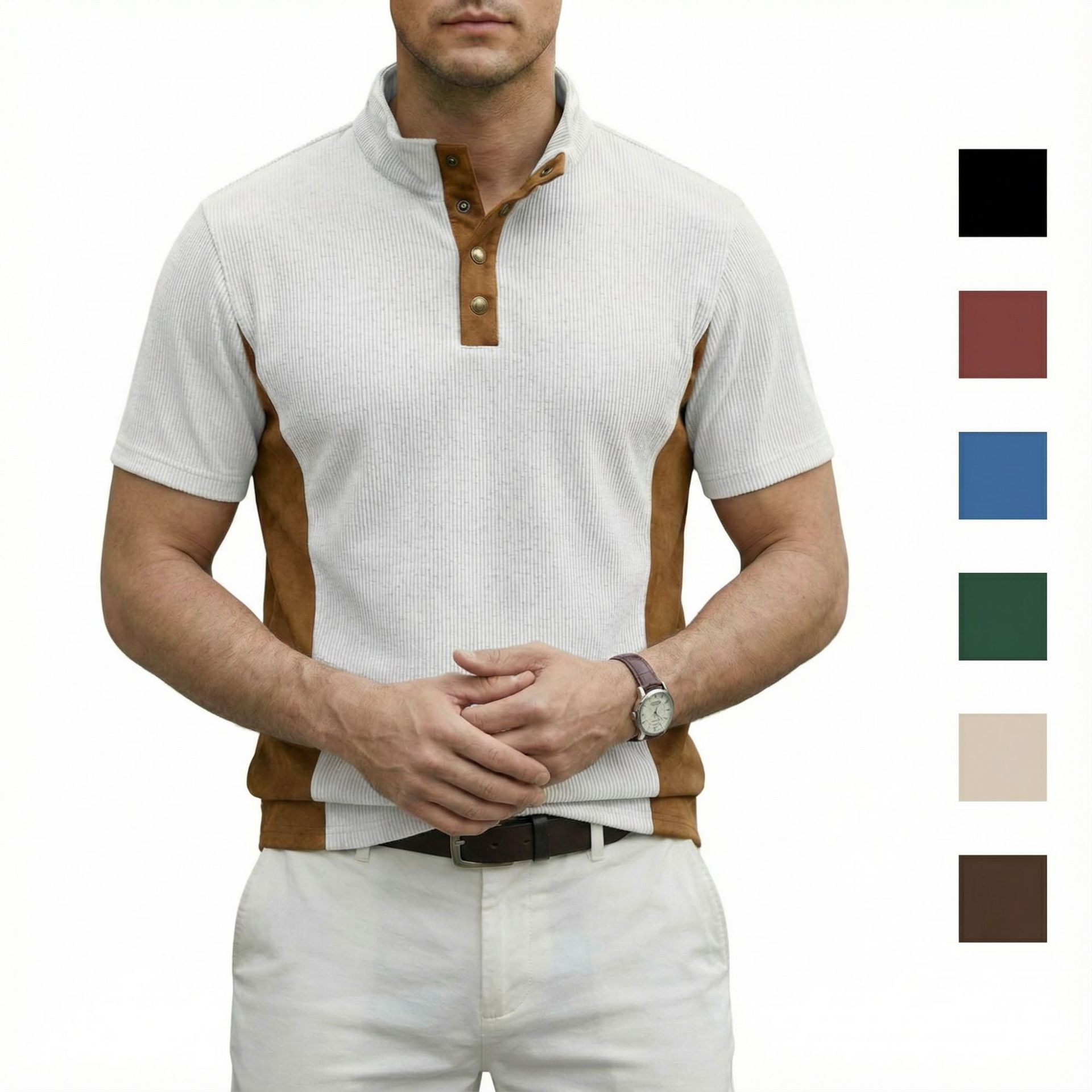 high quality clothe polos New Mens Short Sleeve Polo Shirts Golf T Shirts tishirt man top man luxury polo