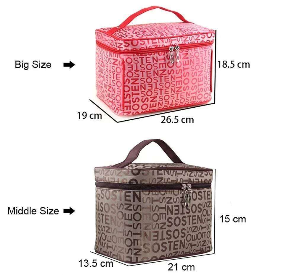Extra Large Capacity Woman Cosmetic Bags Big Travel Toiletry Letter Pattern Necessary Organizer Makeup Bag Storage ZL100 XJ260310