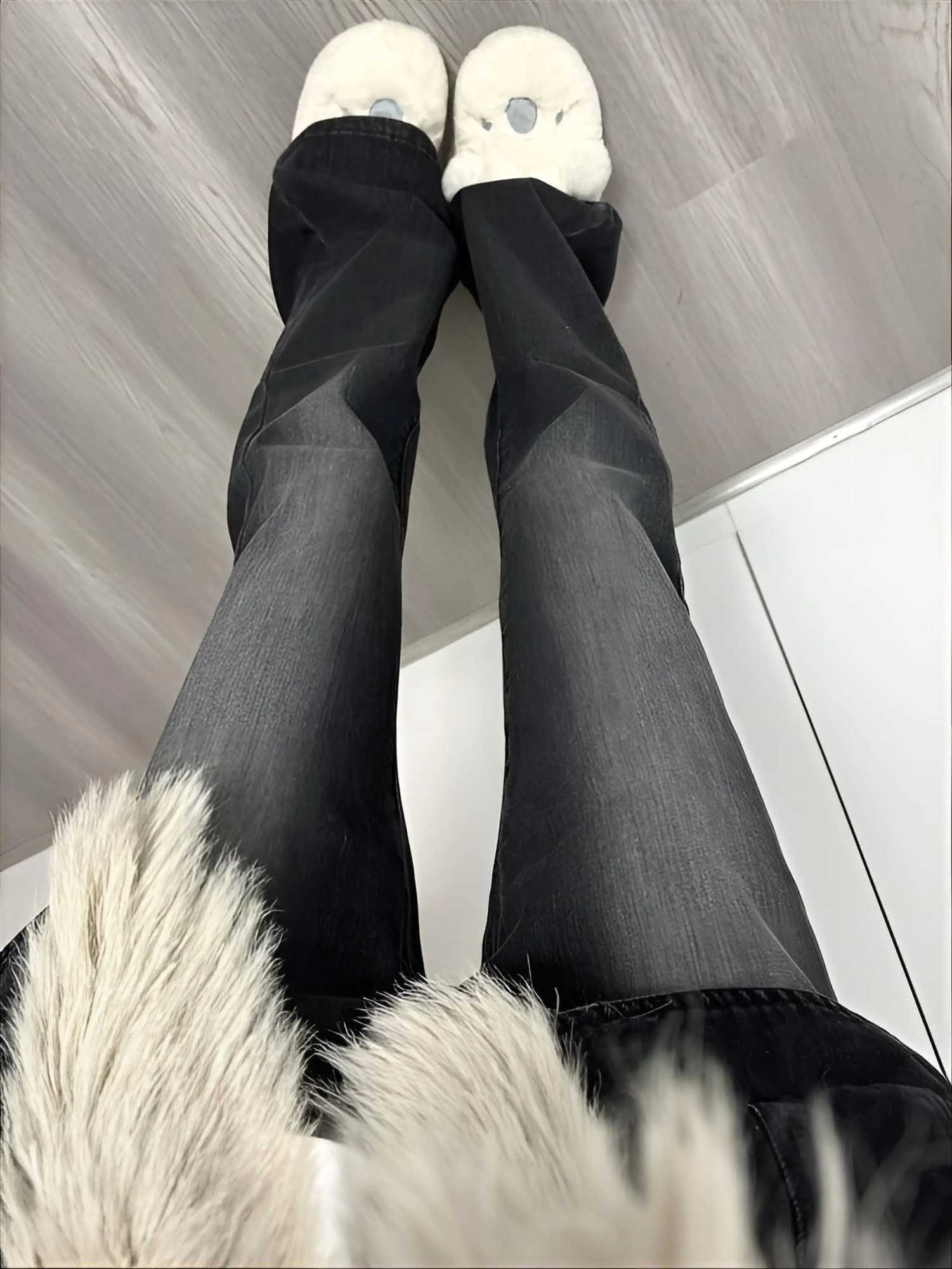 Bootcut Jeans Blue Women Distred Straight Legged Work Millennium Girl Colour Tailored Rip Cloth Lace Lenth Adjustable Seven Half M260310