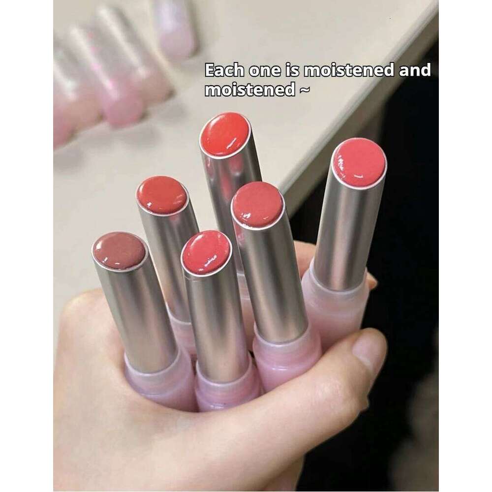 FLORTTE Lipstick Blooming Lovely Series Moisturizing Mirror Water Glaze Not Easy to Stick Cup Solid Lip Balm Makeup Z260310