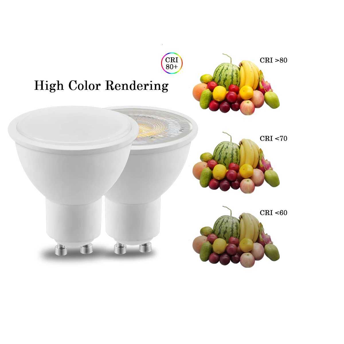 6PCS/LOT LED spot light GU10 AC220V AC100V-240V LED energy saving bulb 3W 5W 6W 7W 8W You can replace the 50W halogen lamp H260310