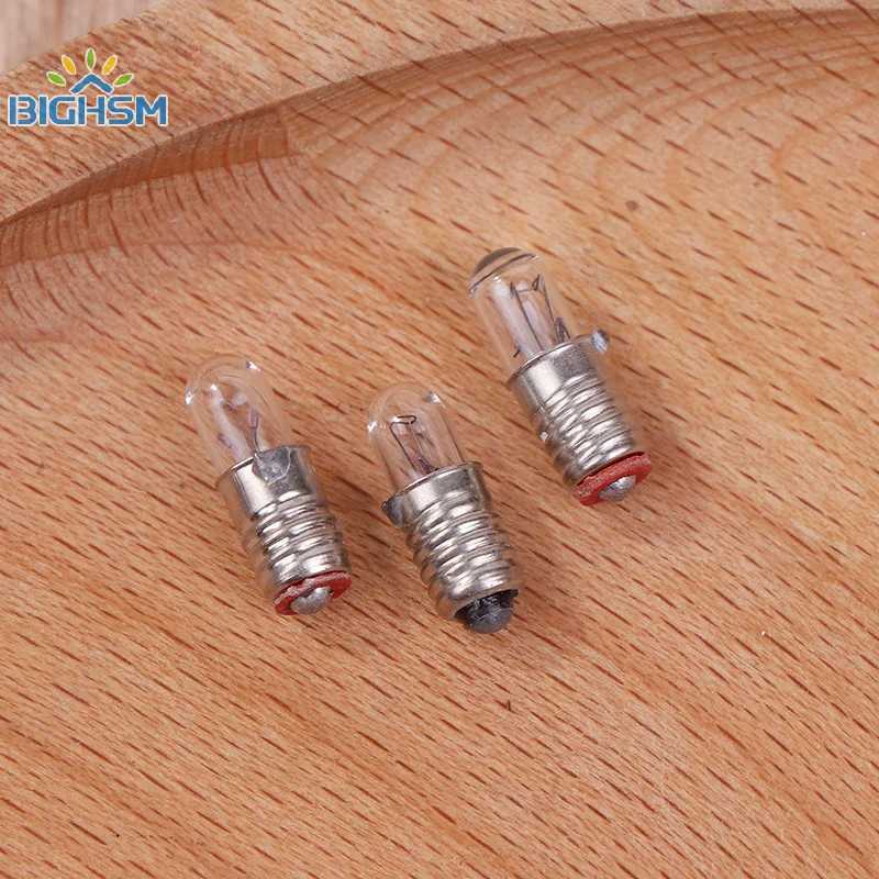 10Pcs/Lot Mini Indicator Light Bulb E5 Screw Mouth Miniature Lights Bulb 63V/12V/24V 01A Small Bulb Signal Lamp Bead H260310