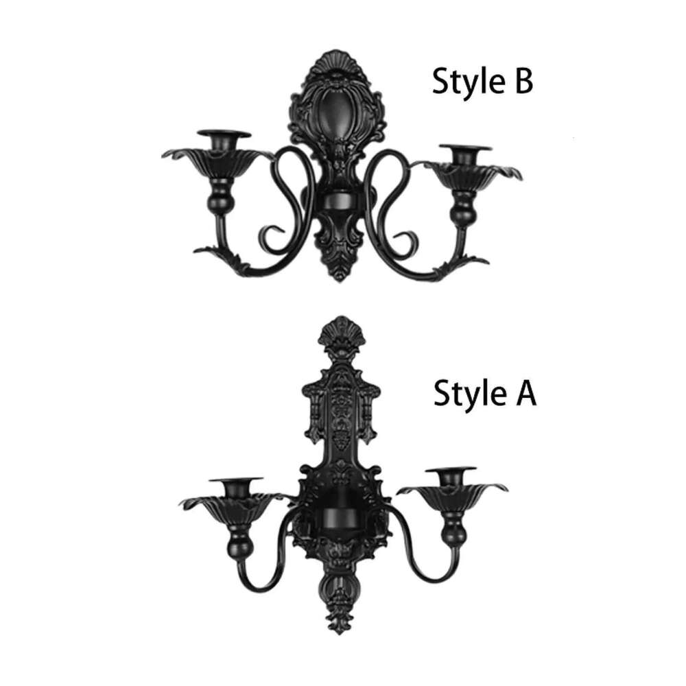 Metal Candle Sconces Candelabra Wall Decorations Ideal Stick Candles for Bedroom Table Centerpieces Living Room Home H260310