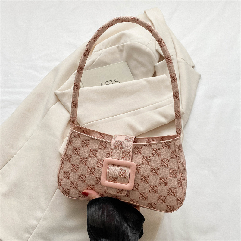 Fashion Women Bag Trendy Print Simple Handbag 2026 Spring New Style Casual Shoulder bag Bag Black Coffee Free Shipping