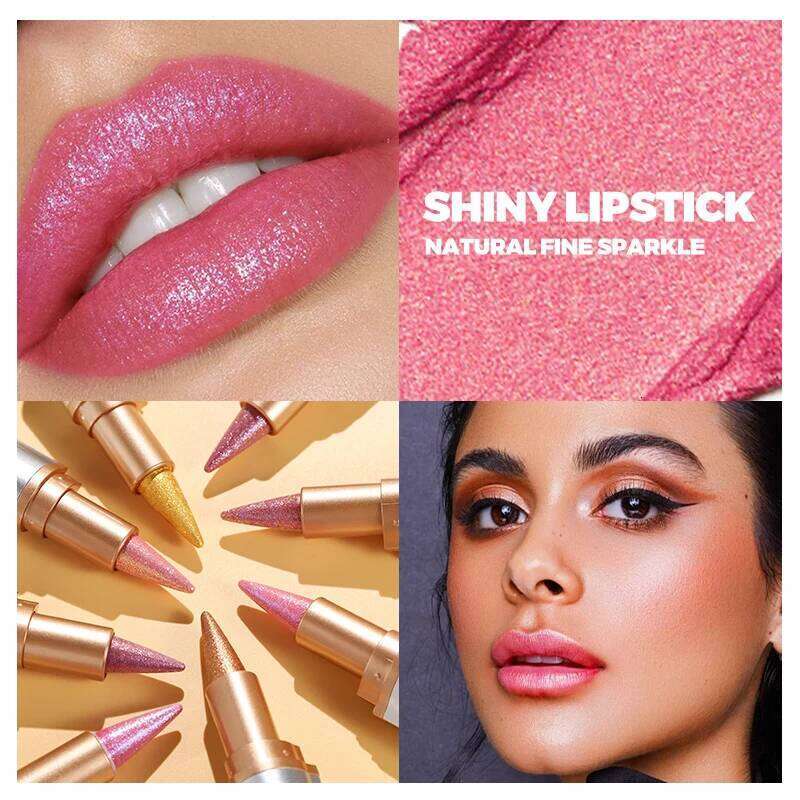 AVIERLL Sparkling Lipstick Long-Lasting, Waterproof Shine in Vibrant Colors - Perfect Valentine's Day Gift for Her Z260310