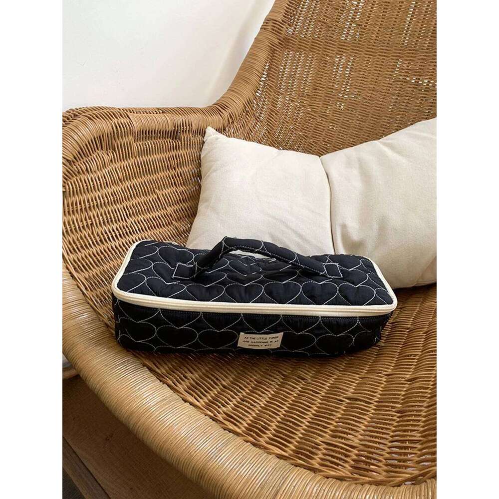 Fashion Large Capacity Hair Dryer Storage Portable Cosmetic Women Makeup Case Toiletry Bag Travel Organizer XJ260310