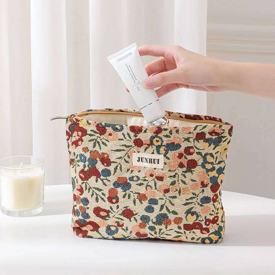 Women's cosmetic large capacity Chinese style flower travel portable toiletry bag, commuter storage bag XJ260310