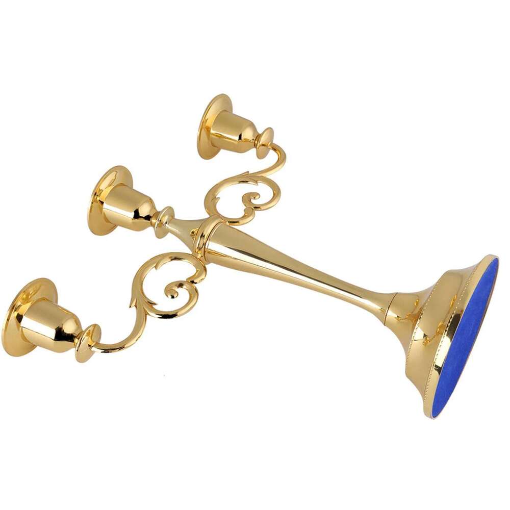 3 Arms Metal Candle Holder European Style Candelabra Wedding Candlestick Home Decor Gold and silver H260310