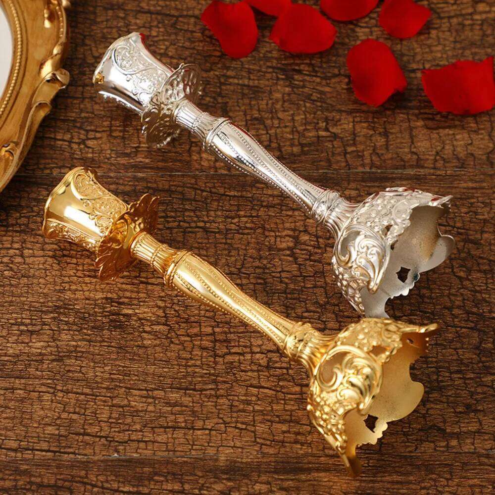 Home Ornament Taper Candle Holder European Style Romantic Retro Single-Headed Dinner Candlestick Banquet H260310