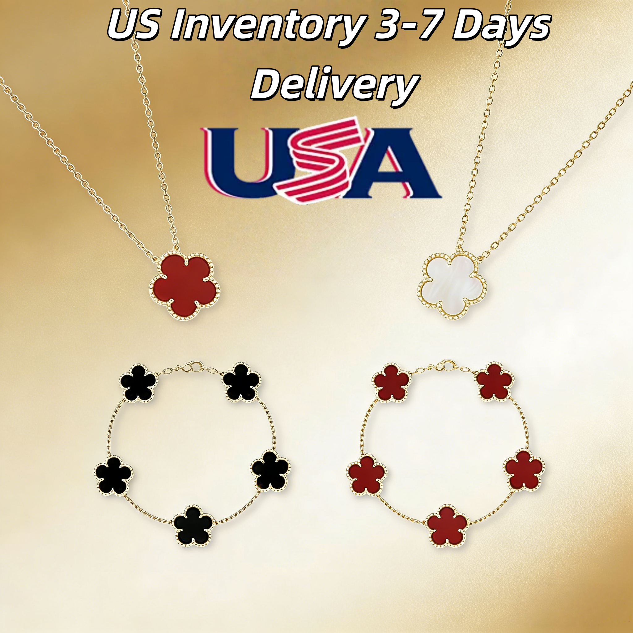 elegant handcrafted woman's necklace & bracelet set with a variety of colors