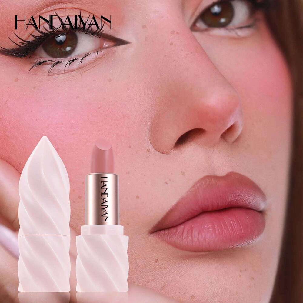 Ice Cream Matte Lipstick Nourishing Moisturizing Waterproof Highly Pigmented Long Lasting Velvet Satin Lip Gloss Non Stick Cup Z260310