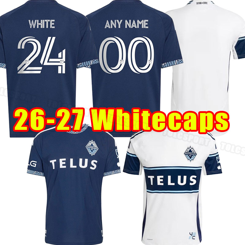 2026 2027 Vancouver Soccer jerseys Whitecaps home away men kids full kits fans player version 26 27