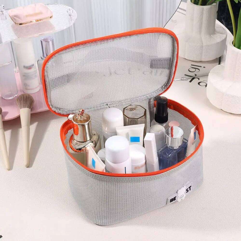 Toiletry Pouch Travel Makeup Storage Holder Portable Bathing Mesh Shower Bag XJ260310