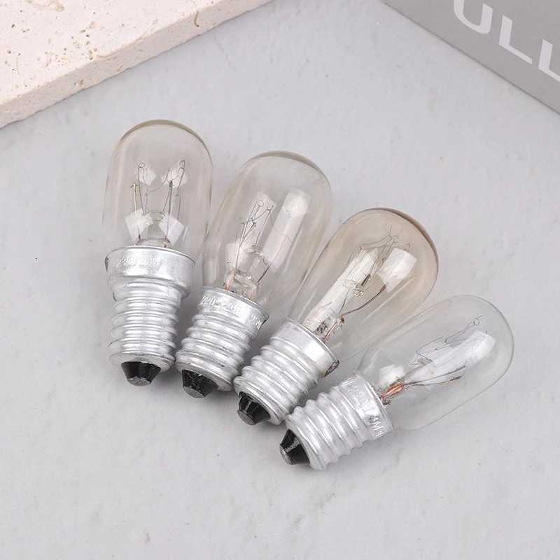 5 Pcs E14 Salt Lamp Globe Bulb 10/15/20/25W 220V-230V Incandescent Bulbs Refrigerator Oven Light Bulbs Replacement Bulbs H260310