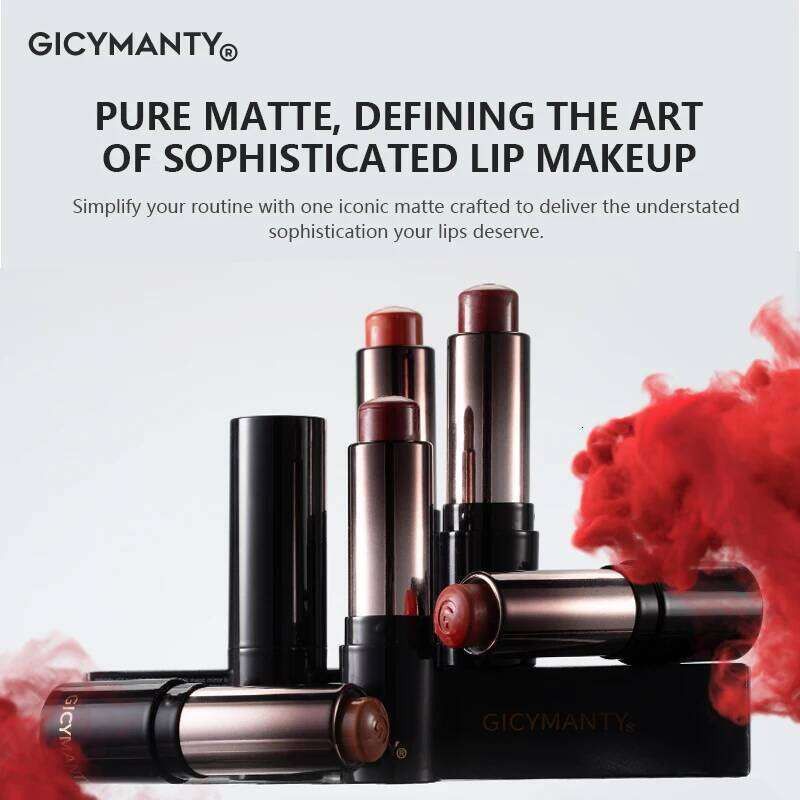 Matte Lipstick Has A Smooth Texture Moisturizing Effect Long Lasting Color And Not Easy To Remove It Is Suitable For Autumn Z260310