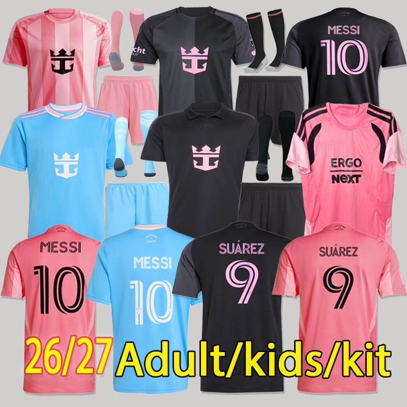 Miami Jerseys 25 26 27 Fans Player Inters SUAREZ Earth Day Pre-Match MESSI Soccer Jerseys 3RD 2025 2026 Sergio Jordi Alba men football shirts PIZARRO Special kids kits