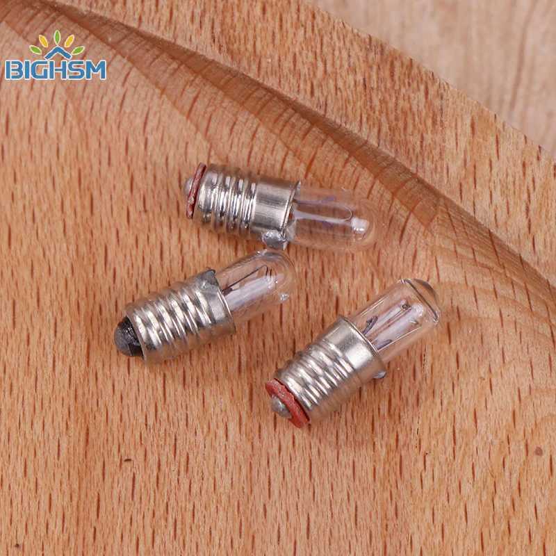 10Pcs/Lot Mini Indicator Light Bulb E5 Screw Mouth Miniature Lights Bulb 63V/12V/24V 01A Small Bulb Signal Lamp Bead H260310