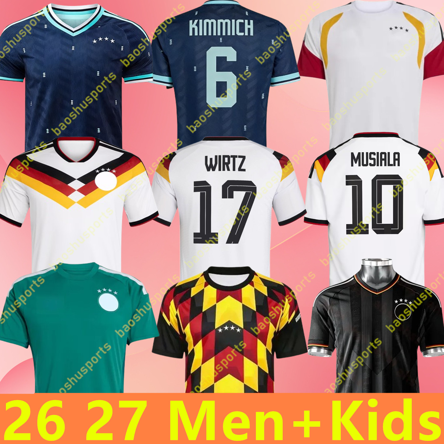 2026 2027 germany World Cup MUSIALA soccer jerseys 26 27 KIMMICH SANE KROOS FULLKRUG football Shirt HAVERTZ MULLER WIRTZ FUHRICH NEUER goalkeeper KIDS KITS uniform