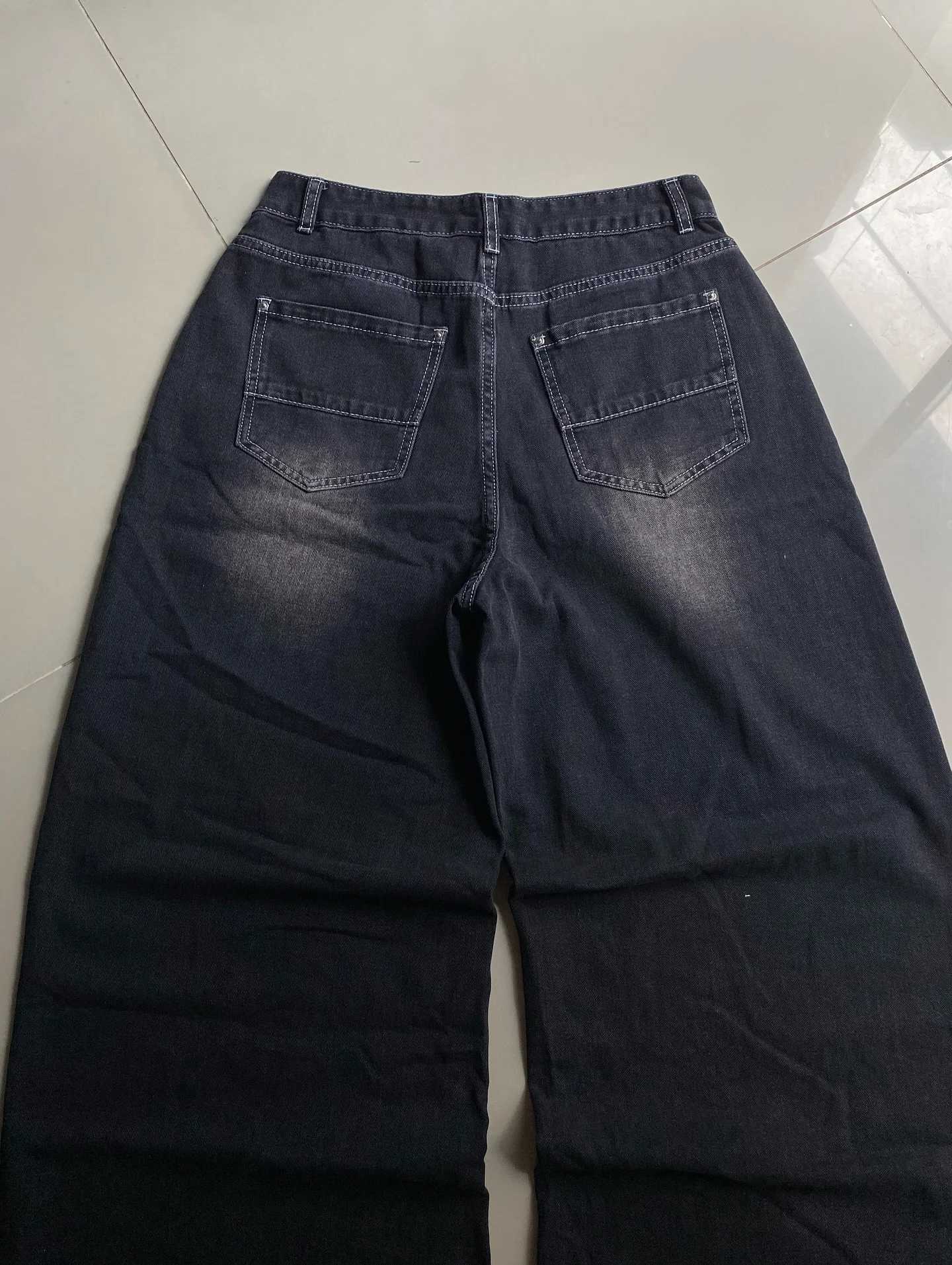 2025 vintage baggy jeans y2K harajuku trend men and women hip hop fashion casual Joker couple Wide-leg pants streetwear M260310