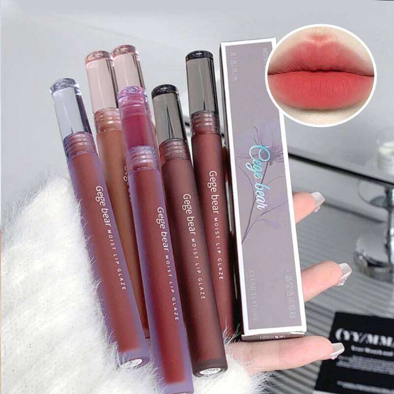 Light nude Mist Velvet Lip Glaze Makeup Affordable Student lipstick Spring Summer lip glaze Z260310