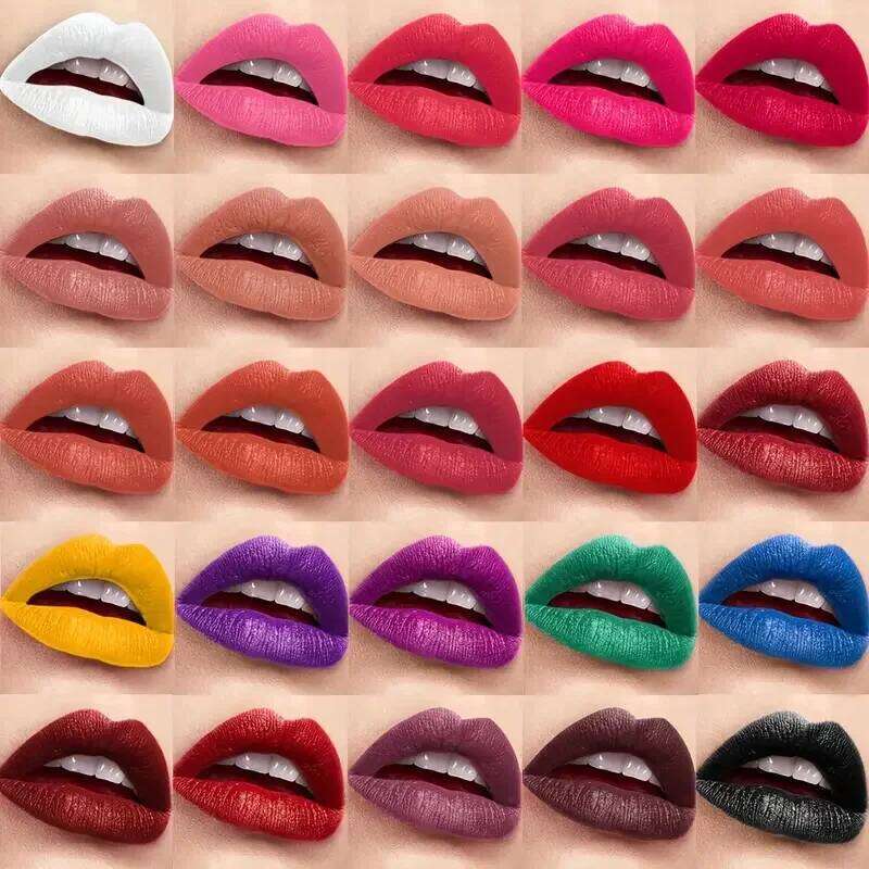 25-Color Lipstick Palette Long-Lasting 24-Hour Wear,Waterproof Smudge-Proof,Multi-Purpose for Lips and Eyes,Valentine's Gift Z260310