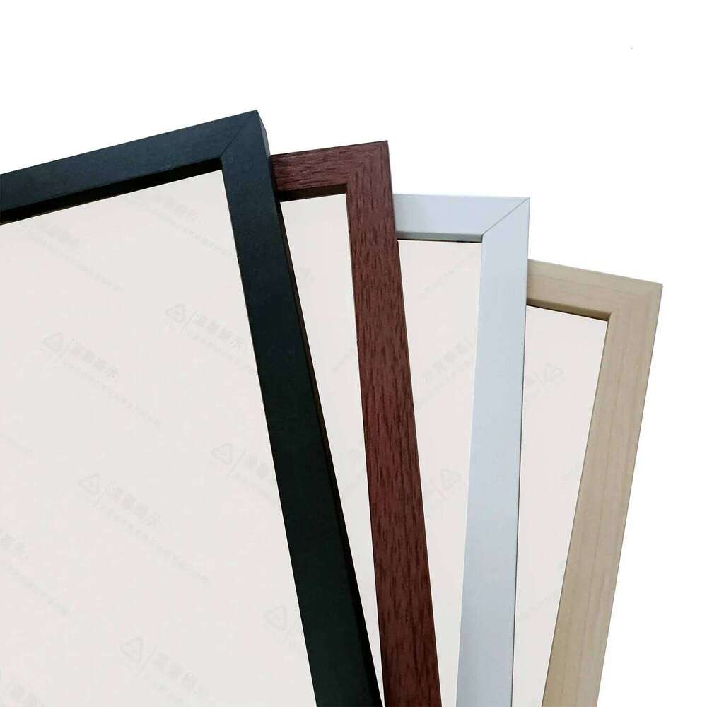 4 Colors A4 Picture Frame1/2/3/6PCS Wood Canvas 8x12inch Black White Brown Photo Frames Home Decor Poster Frame H260310 - view 5