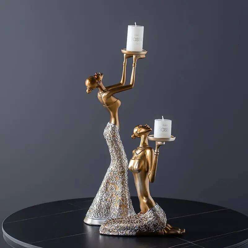 Modern Candle Holders Wedding Candlestick Ornament Nordic Romantic Dinner Accessories Creative Table Home Decoration H260310
