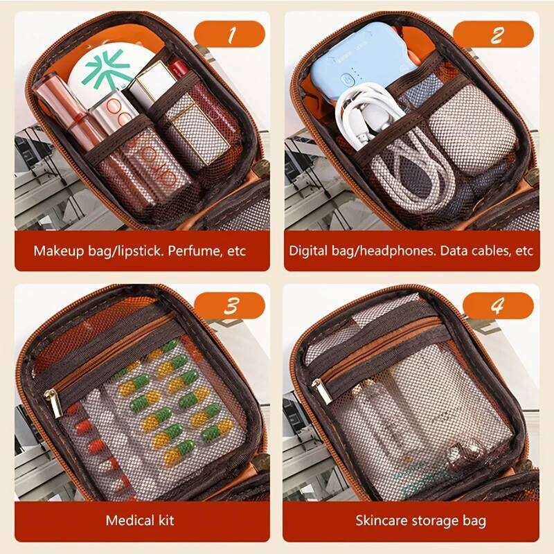 Transparent Travel Portable Mini Waterproof Cosmetic Lipstick Storage Bag, Multifunctional Clutch Bag XJ260310