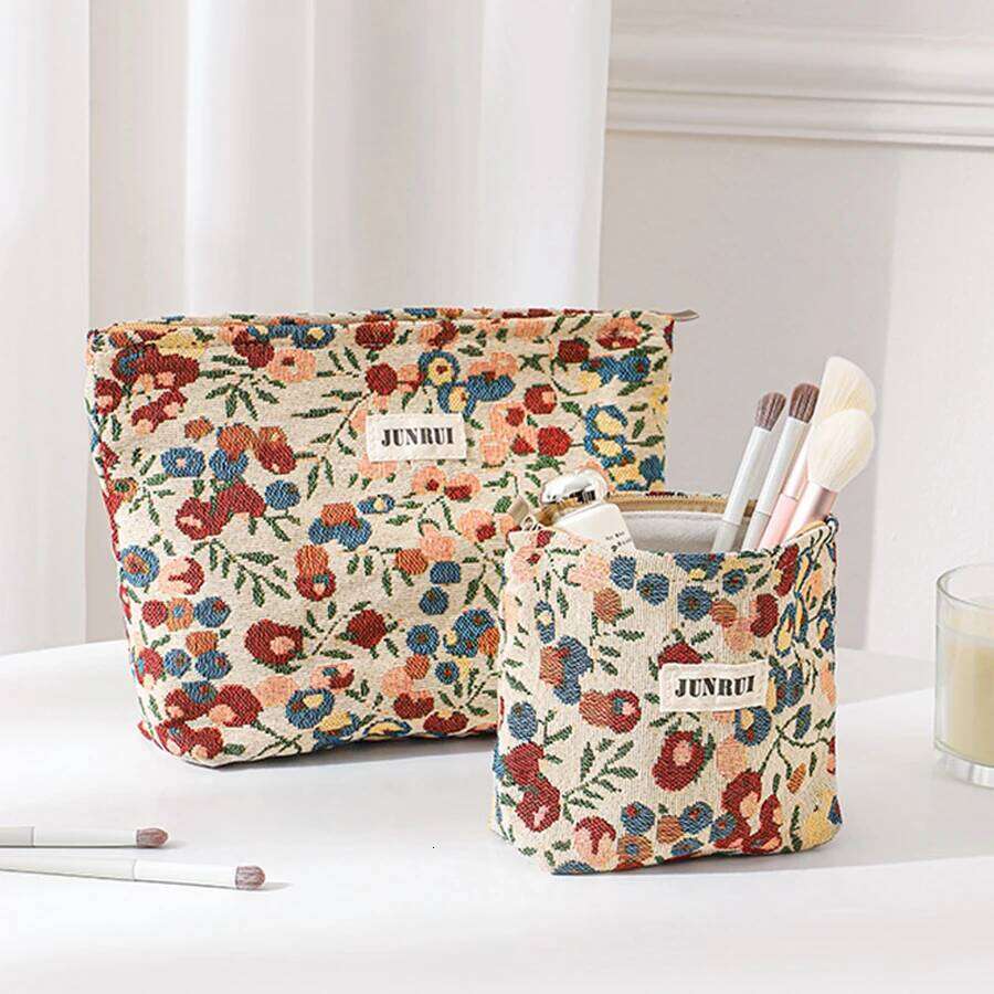 Women's cosmetic large capacity Chinese style flower travel portable toiletry bag, commuter storage bag XJ260310