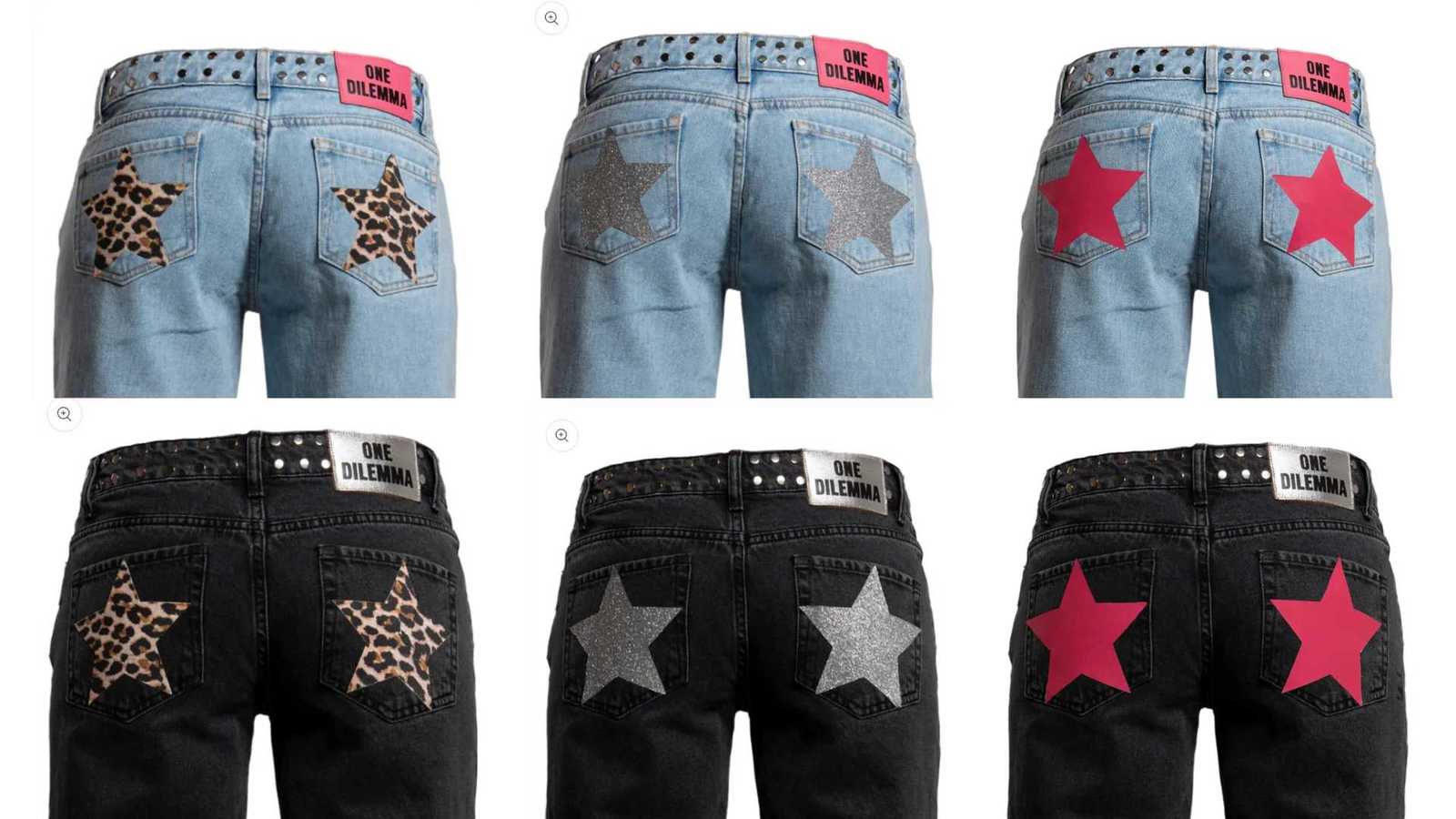 Sequin Embroidery Pink Star Pattern Wide Leg Jeans One Dilemma High Waisted Jeans Harajuku Retro Y2k Baggy Women Straight PantsT260310