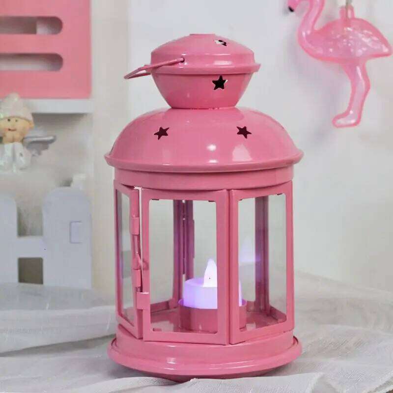 European Style Wrought Iron Wind Horse Lanterns Candlestick Classical Wedding Photography Props Home Decoration Gifts H260310