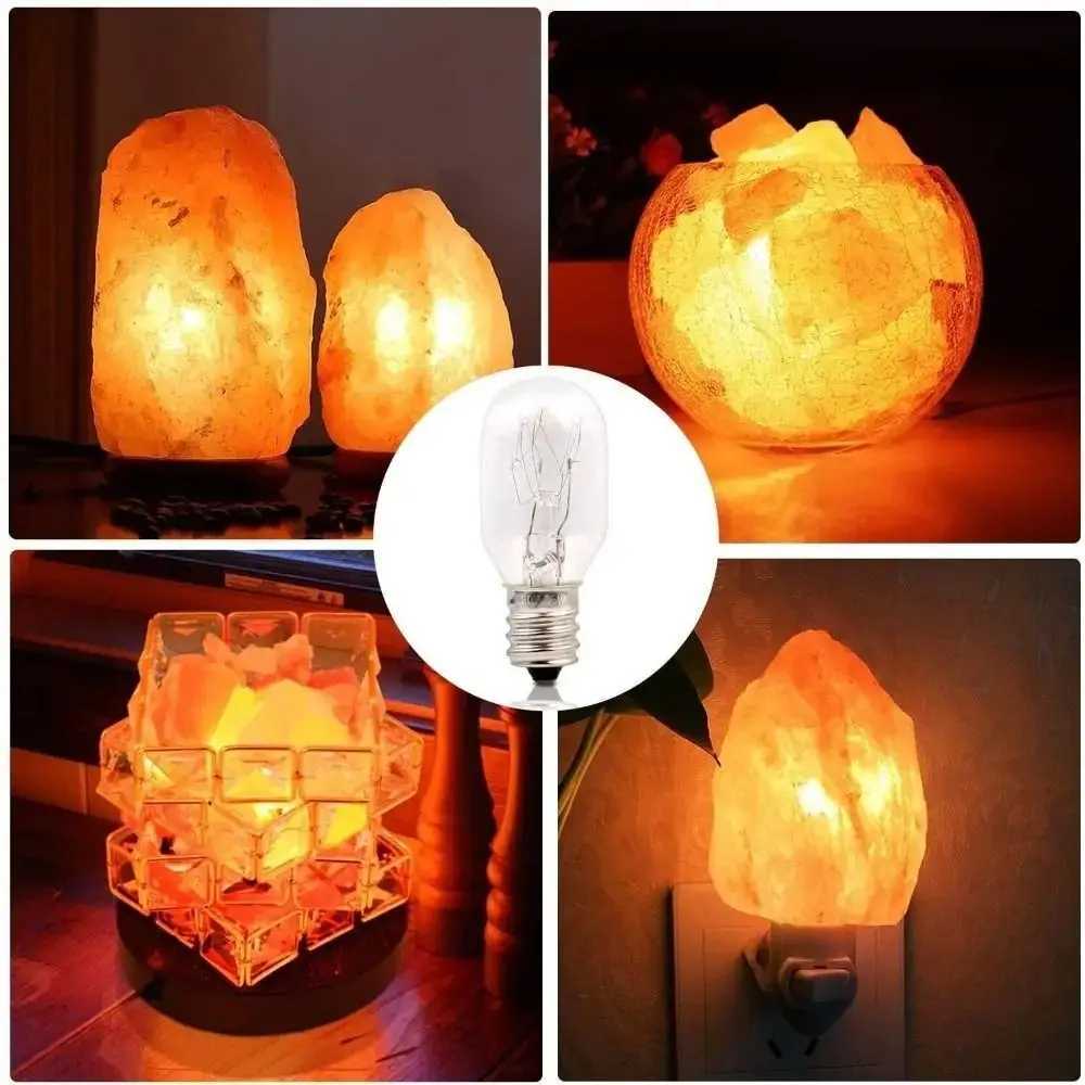 2pcs Refrigerator Accessories 15W Salt Lamp Bulb E14 Clear Glass Incandescent Bulbs 300 Degree Bright Pygmy Light Bulbs Oven H260310