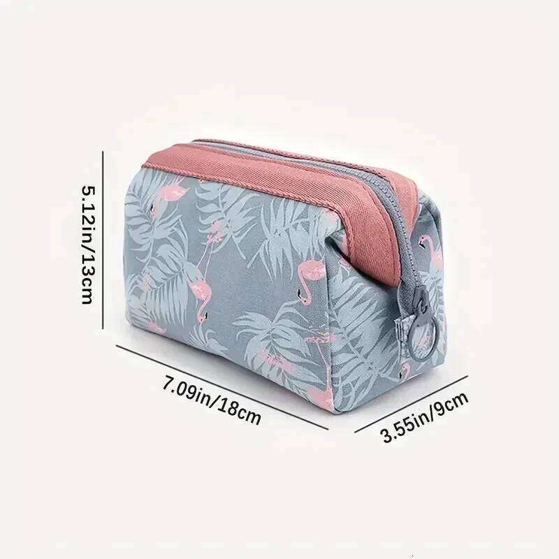Women's makeup flamingo travel essentials toiletry portable Cosmetic Bag large capacity organizer storage bag XJ260310