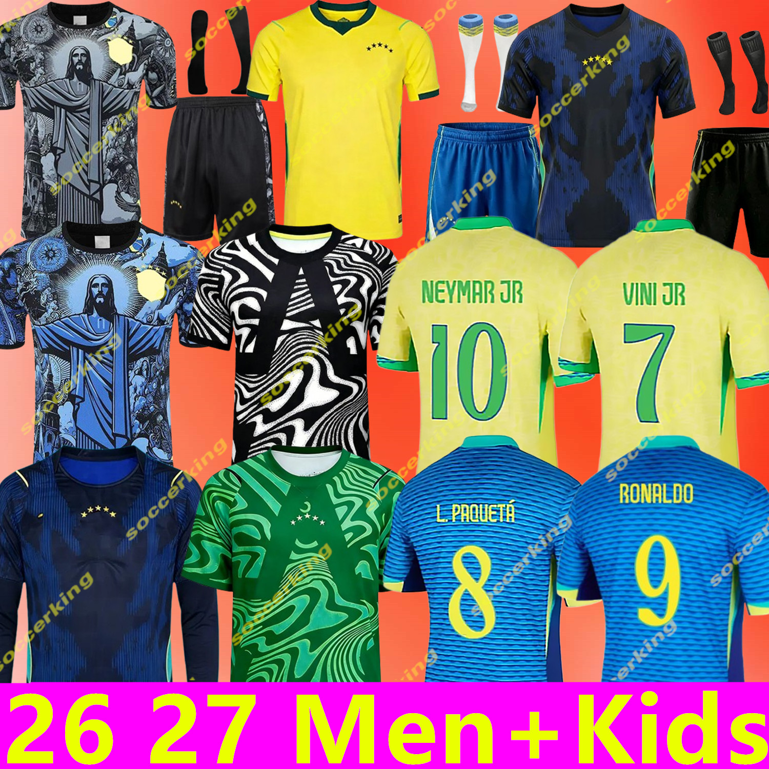 world cup 2026 2027 BRAZILS 26 27 soccer jerseys Camiseta de futbol PAQUETA RAPHINHA football shirt maillot MARQUINHOS VINI JR brasil RODRYGO MEN KID NEYMAR JR BRUNO G.