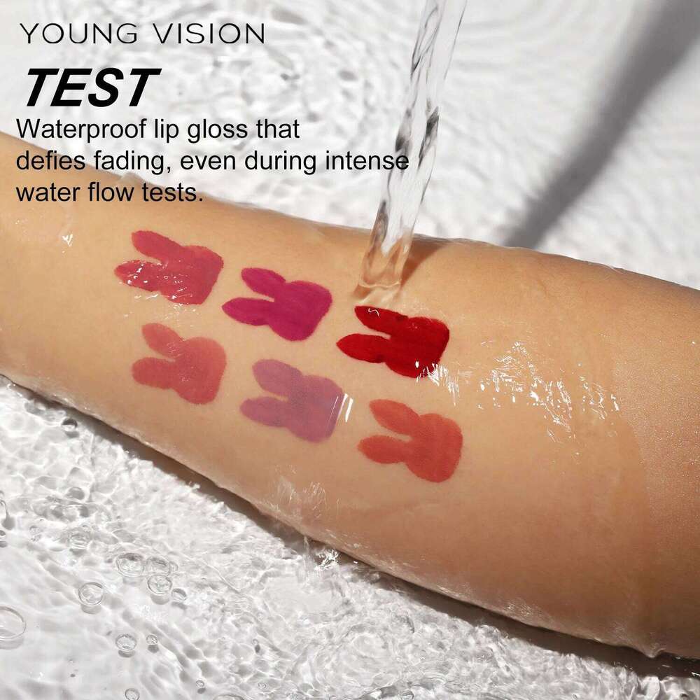YOUNG VISION 6Pcs/Kit Matte Velvet lips glosses Waterproof Long-Lasting Liquid Lipstick for Flawless Makeup Z260310