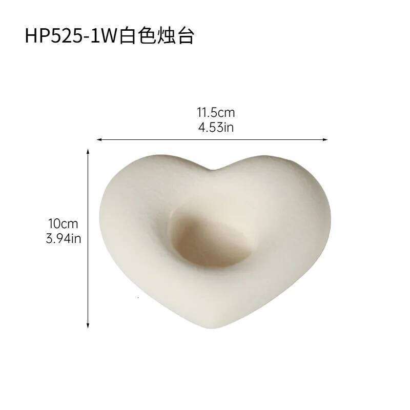 Valentine Day Gift Ceramic Red Heart Candle Holder tea light candle holder H260310