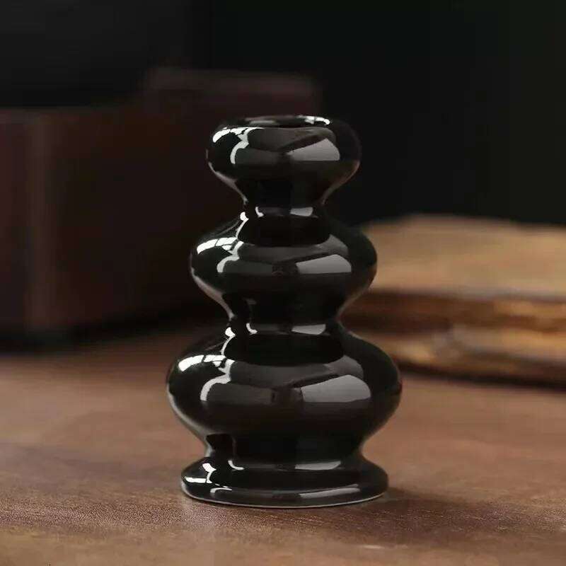 Candlestick Candle Holder 1PC Nordic Ceramic Romantic Atmosphere Candlelight Dinner Home Table Living Room Decoration H260310