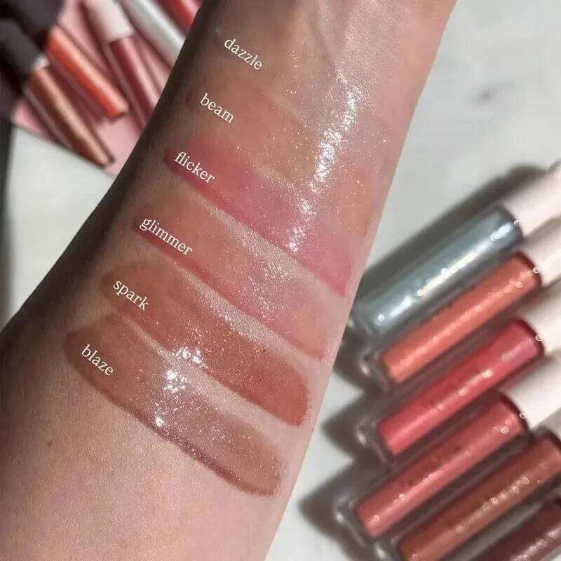 Rare Beauty New Exquisite Lip Gloss Shining Liquid Powder Bluesher Sun Kissed Cheeks and Watery Lips Lipstick Cosmetics Z260310