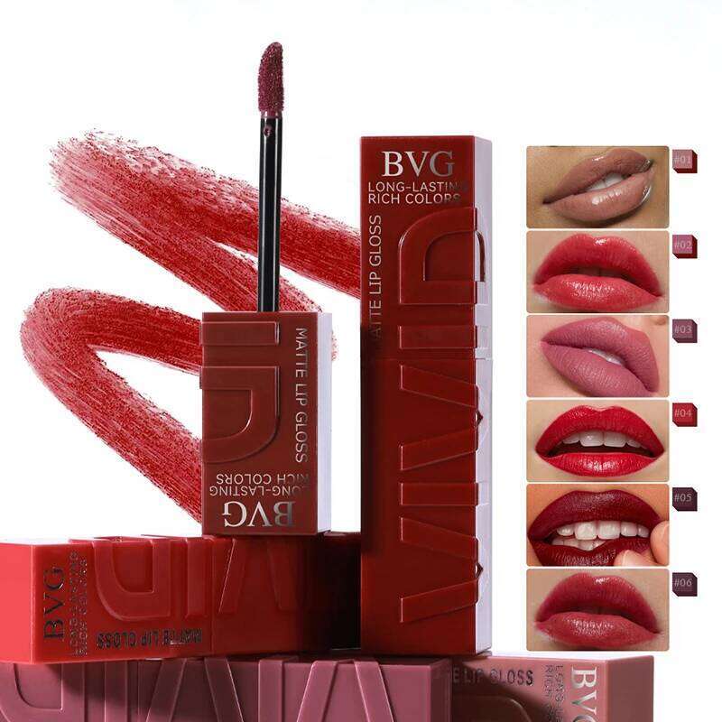 Multi-color matte lasting lip gloss non-greasy non-fading high-end warm colors rich makeup liquid lipstick Makeup New Z260310