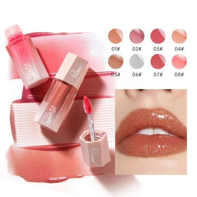 8-color Lipstick, Non-stick Non-distorted European American Lip Gloss, Charming and Shiny Z260310