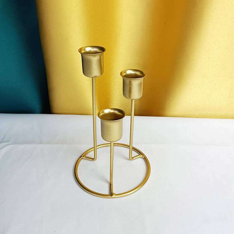 Modern 3/4-Headed Candlestick Minimalism Metal Taper Candle Holders Wedding Decoration Candelabra Dining Table Home Decor H260310