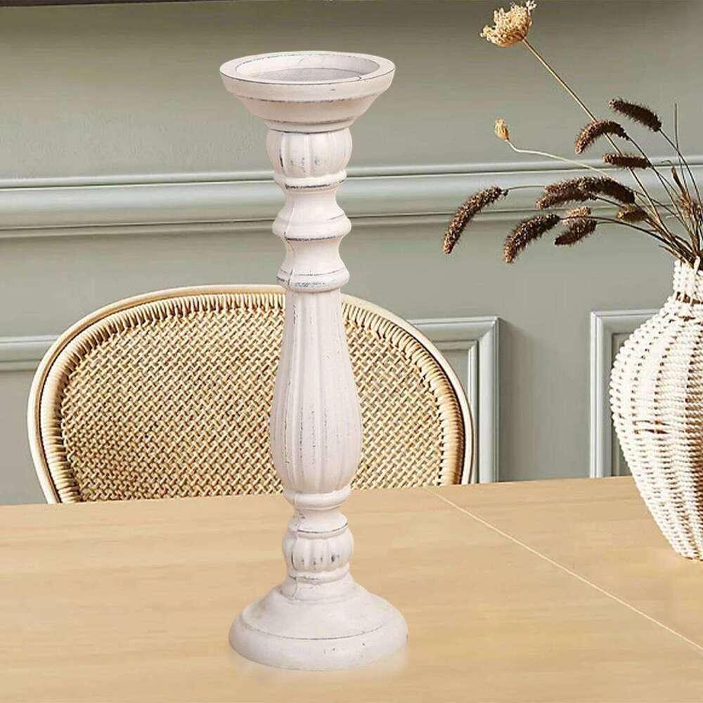 Unfinished Holder Candlestick for Home Decor Wedding Room Decoration Pillar Candle Holders Retro Candlesticks Ornament H260310