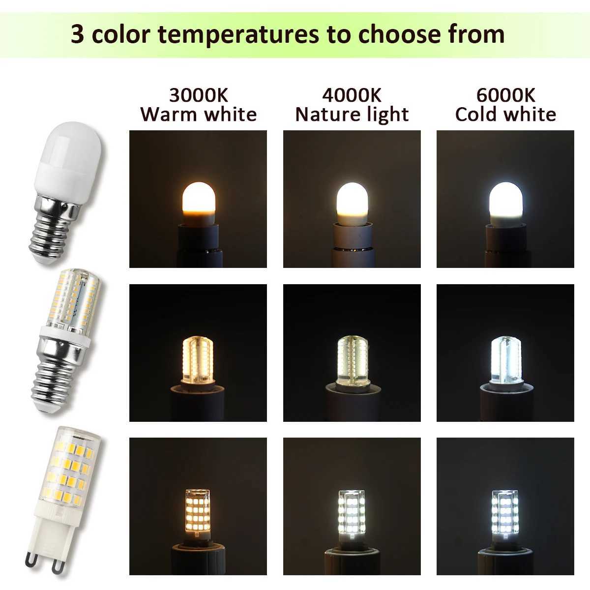 5Pack LED G9 E14 Corn Bulb Lamp 2W 3W 4W mini light 220V 240V Warm Natural light 3000K 4000K 6000K for foyer home derec H260310