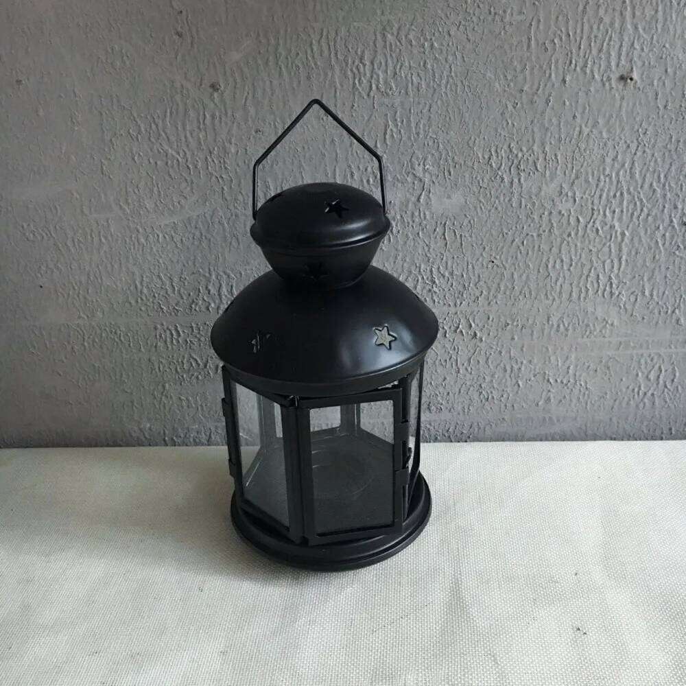 1PC New European Iron Candlestick Star Pendant Lantern Decorations Models Candle Holder ME 012 H260310