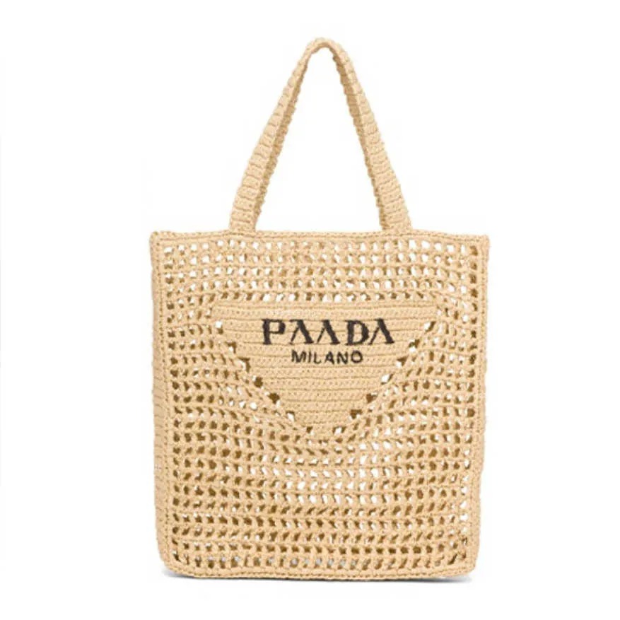 Tote Bag Designer bag Straw bag beach bag Fashion Mesh Hollow Woven for Summer Straw bag Black apricot summer woven bag Vacation bag Large capacity shopping bag
